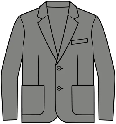 Relaxed Knit Blazer in Storm Grey Heather