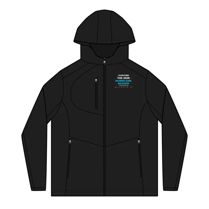 Active Hooded Soft Shell Jacket in Deep Black