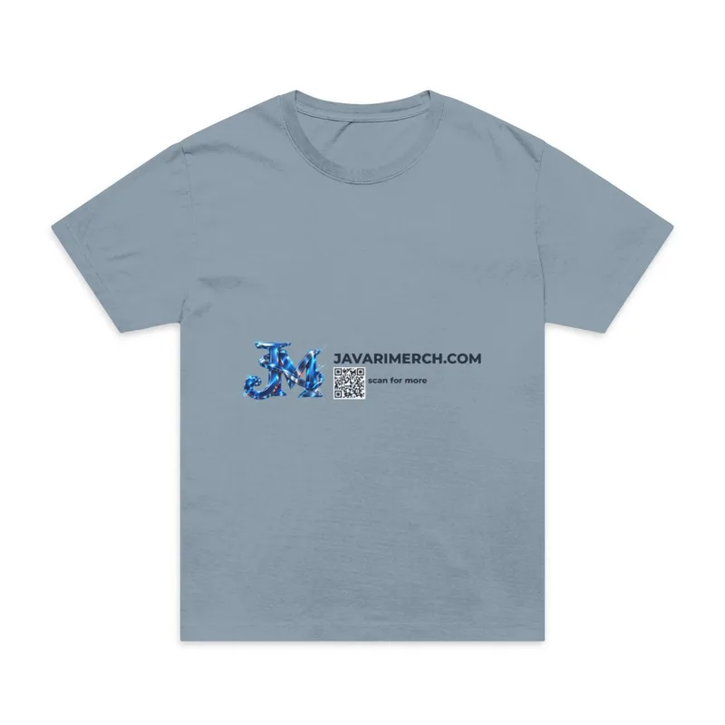 Unisex Oversized Garment-Dyed T-Shirt in Light Washed Denim