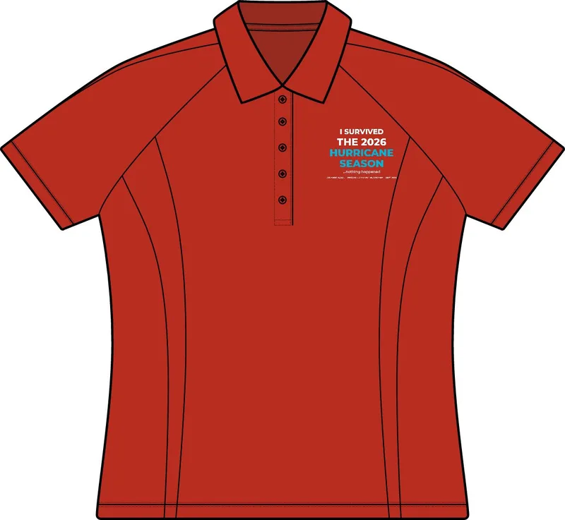Women's PosiCharge Micro-Mesh Colorblock Polo in Black/ Red