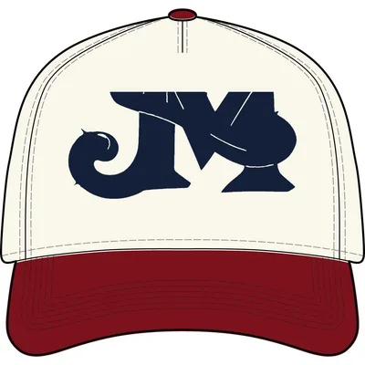 Frame Two-Tone Cap in Natural / Cardinal