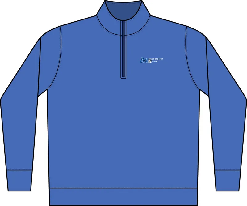 Performance Fleece 1/4-Zip Pullover Sweatshirt in Royal