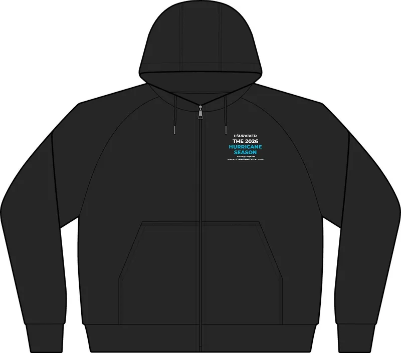 Sport-Wick Varsity Fleece Full-Zip Hooded Jacket in Black/ Dark Smoke Grey