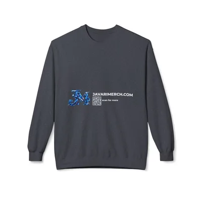 Unisex Midweight Softstyle Fleece Crewneck Sweatshirt in Dark Heather