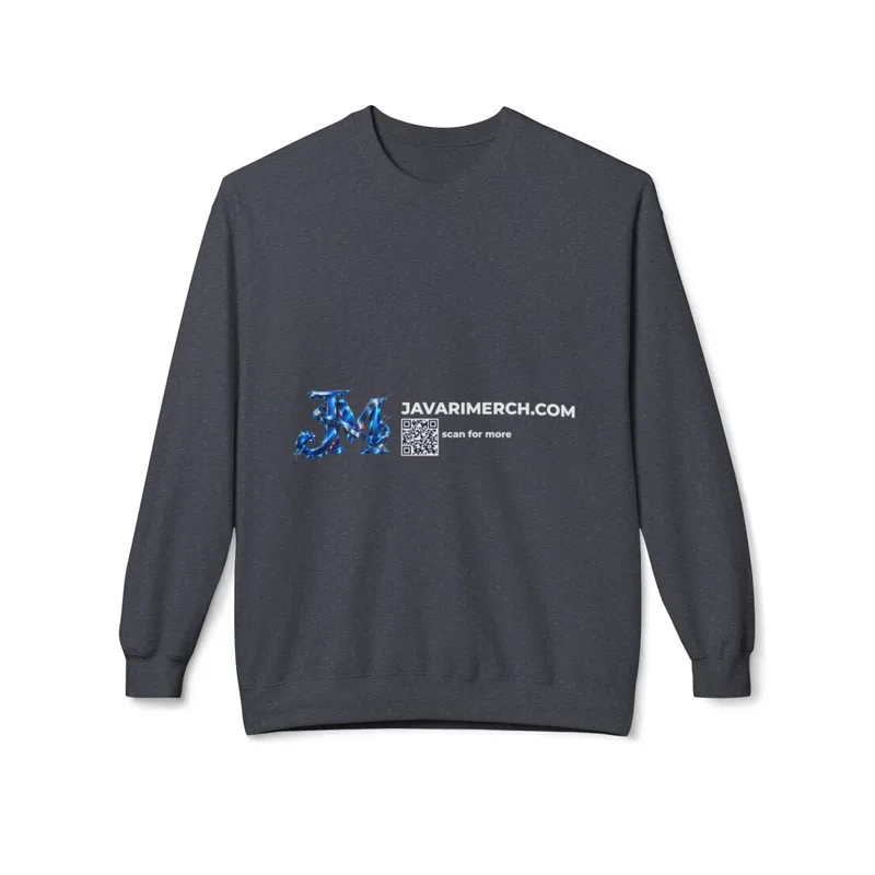 Unisex Midweight Softstyle Fleece Crewneck Sweatshirt in Dark Heather