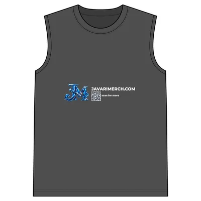 Core Cotton Sleeveless Tee in Dark Heather Grey