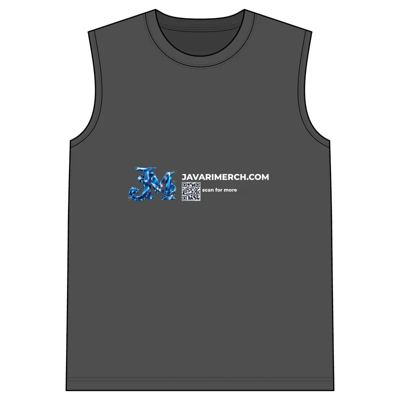Core Cotton Sleeveless Tee in Dark Heather Grey