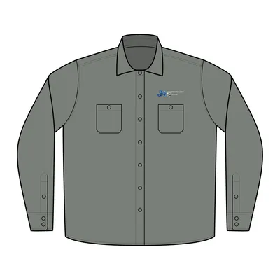 Women's Slub Chambray Shirt in Grey