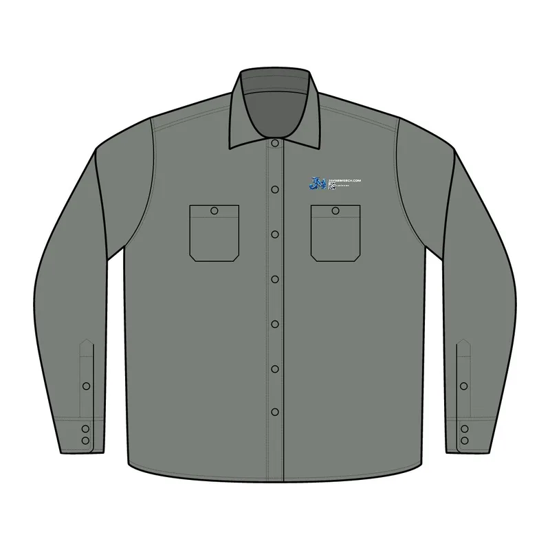 Women's Slub Chambray Shirt in Grey