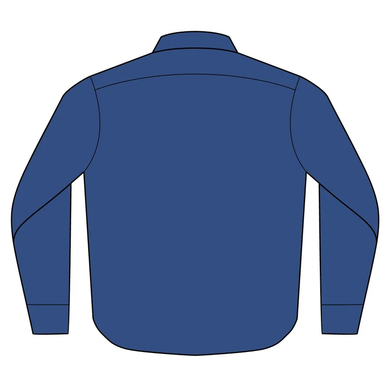Long Sleeve Performance Staff Shirt in True Blue