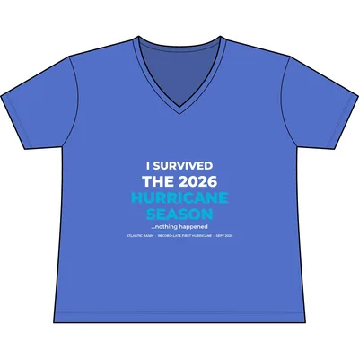 Women's Relaxed Triblend V-Neck Tee in True Royal TriBlend