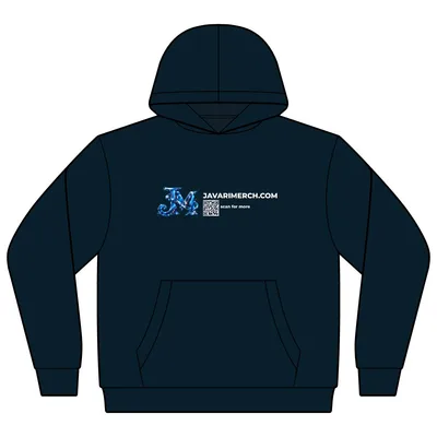 Youth Midweight Hooded Sweatshirt in Classic Navy