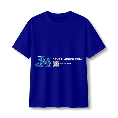 Light Cotton Tee in Navy