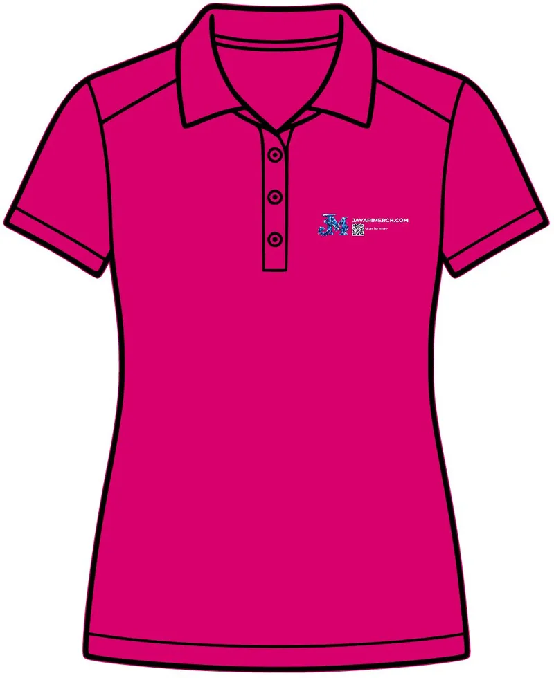 Women's Dri-Mesh Pro Polo in Pink Raspberry
