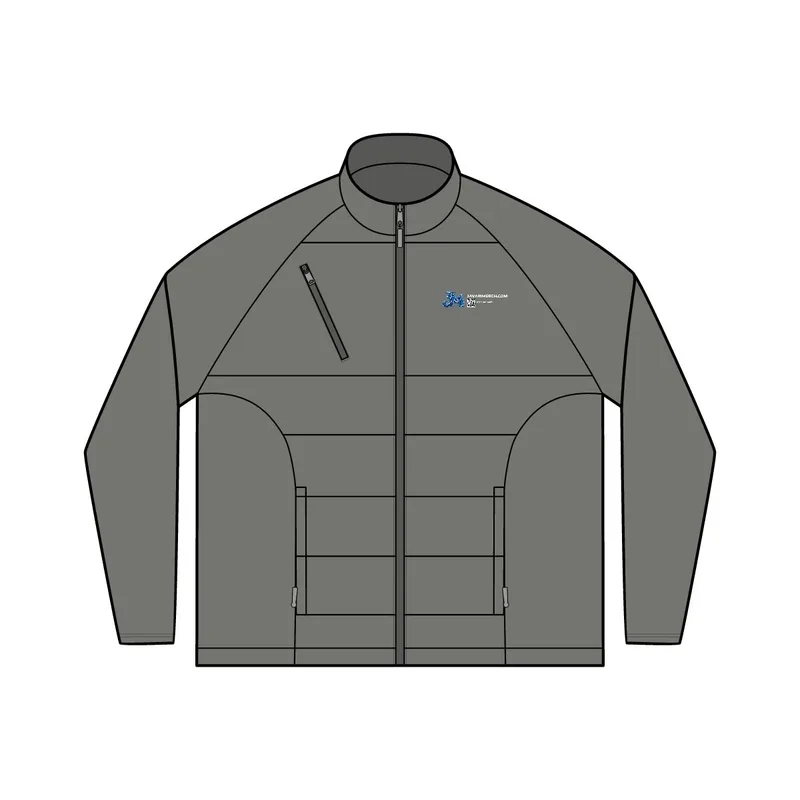 Hybrid Soft Shell Jacket in Smoke Grey/ Grey Steel
