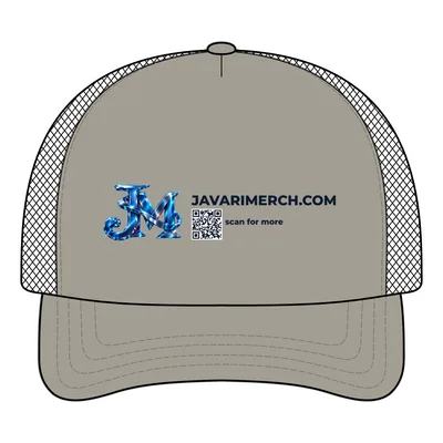 Flexfit 110 Foam Outdoor Cap in Silver/ White