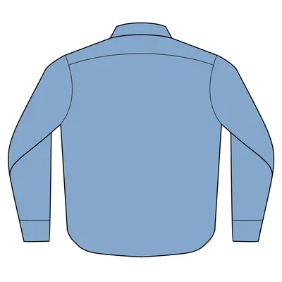 Long Sleeve Denim Shirt in Faded Denim