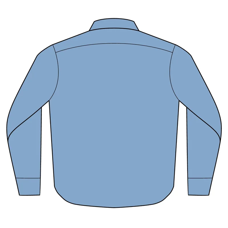 Long Sleeve Denim Shirt in Faded Denim