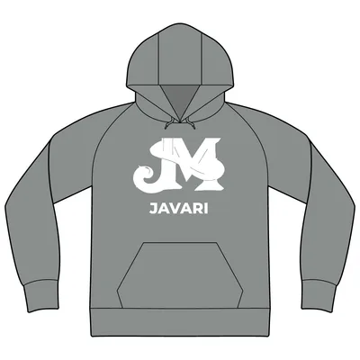 Unisex Organic CVC Fleece Pullover Hoodie in Aluminum Grey Heather