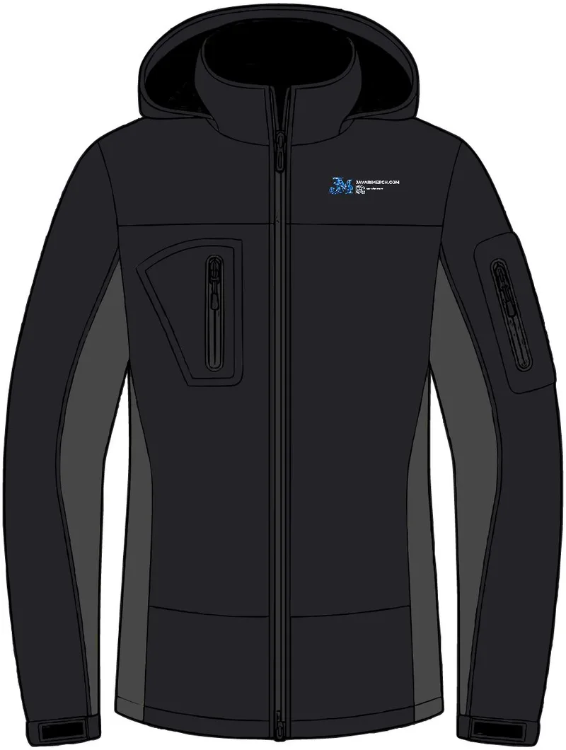 Tall Waterproof Soft Shell Jacket in Black/ Graphite