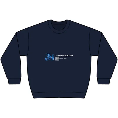 Heavy Crewneck Sweatshirt in Navy