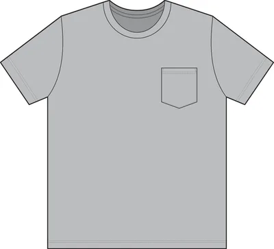 Unisex Workwear Pocket T-Shirt in Light Steel