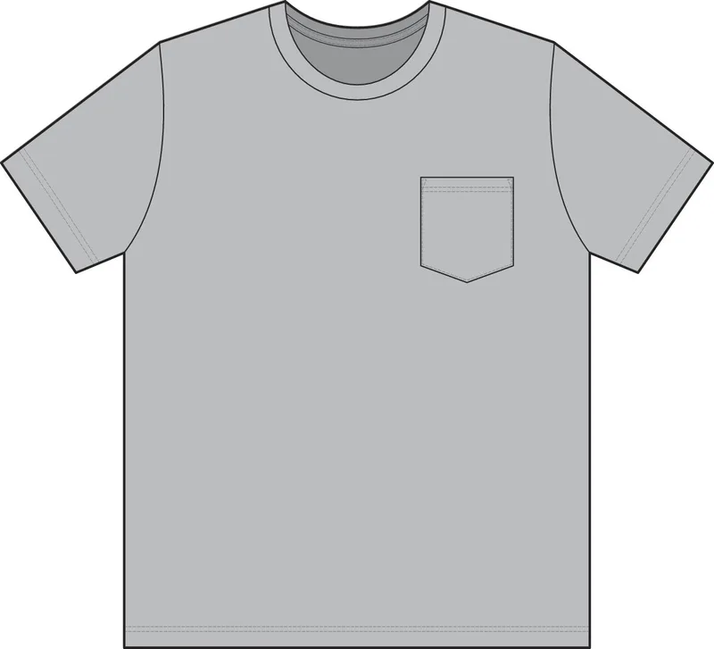 Unisex Workwear Pocket T-Shirt in Light Steel