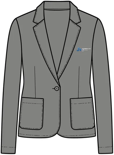 Women's Relaxed Knit Blazer in Storm Grey Heather