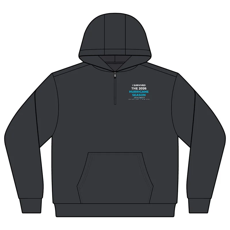 Tech Fleece Colorblock 1/4-Zip Hooded Sweatshirt in Graphite Heather/ Black