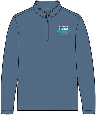 Breakwater 1/4-Zip Pullover in Dusk Blue