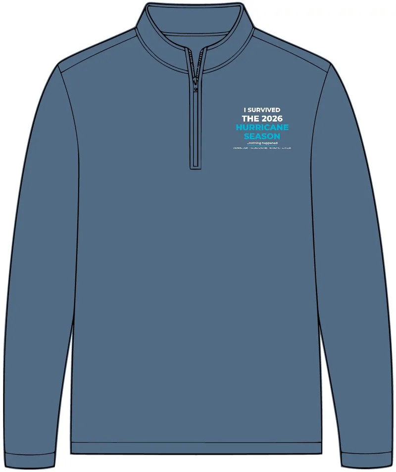 Breakwater 1/4-Zip Pullover in Dusk Blue