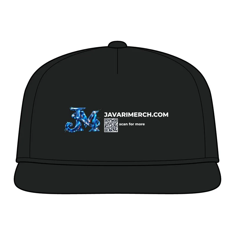 Snapback Five-Panel Rope Cap in Black/ Black