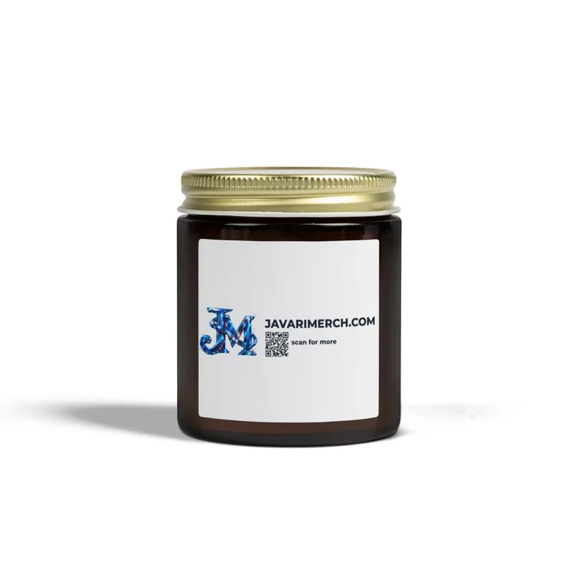 Scented Candles, Coconut Apricot Wax (4oz, 9oz) in Amber