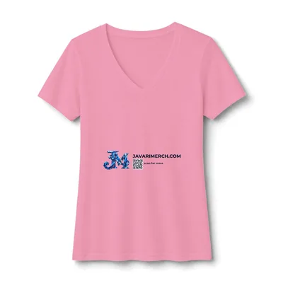 Women's Ideal V-Neck Tee in Raspberry
