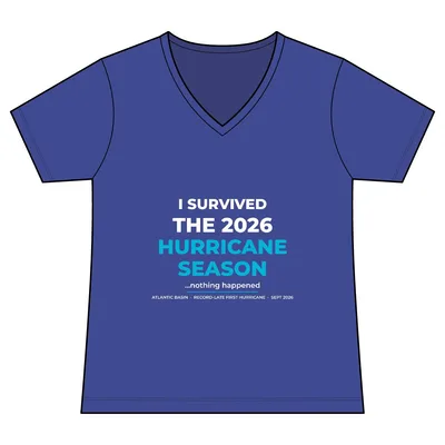 Garment-Dyed V-Neck Tee in Blue Iris