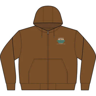 Tall Duck Cloth Hooded Work Jacket in Duck Brown