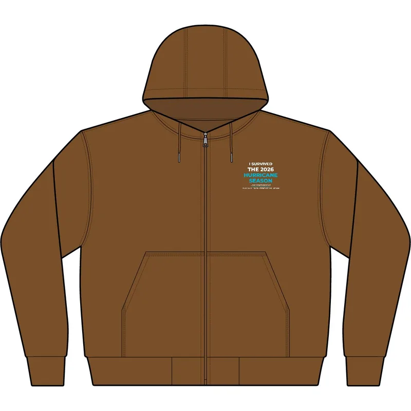 Tall Duck Cloth Hooded Work Jacket in Duck Brown