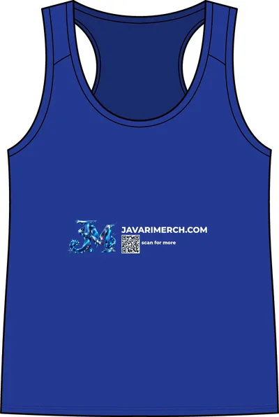 Women's Tank Top in True Royal/ White