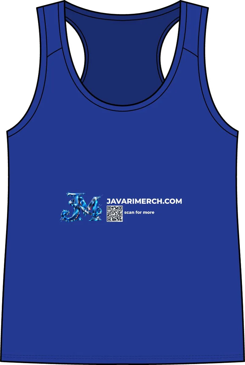 Women's Tank Top in True Royal/ White