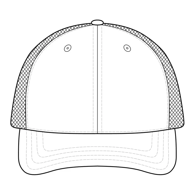 The Hinsen Mesh Back Cap in White