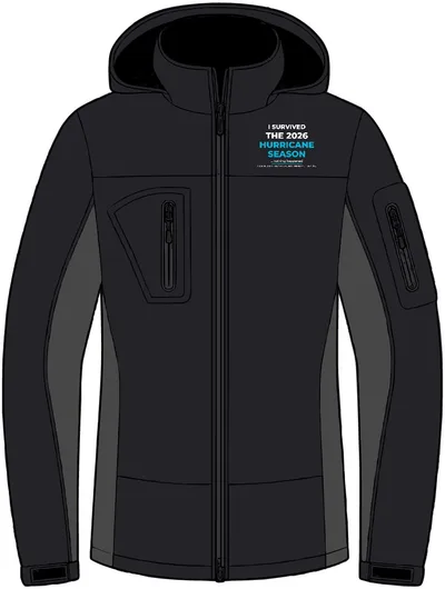 Tall Waterproof Soft Shell Jacket in Black/ Graphite