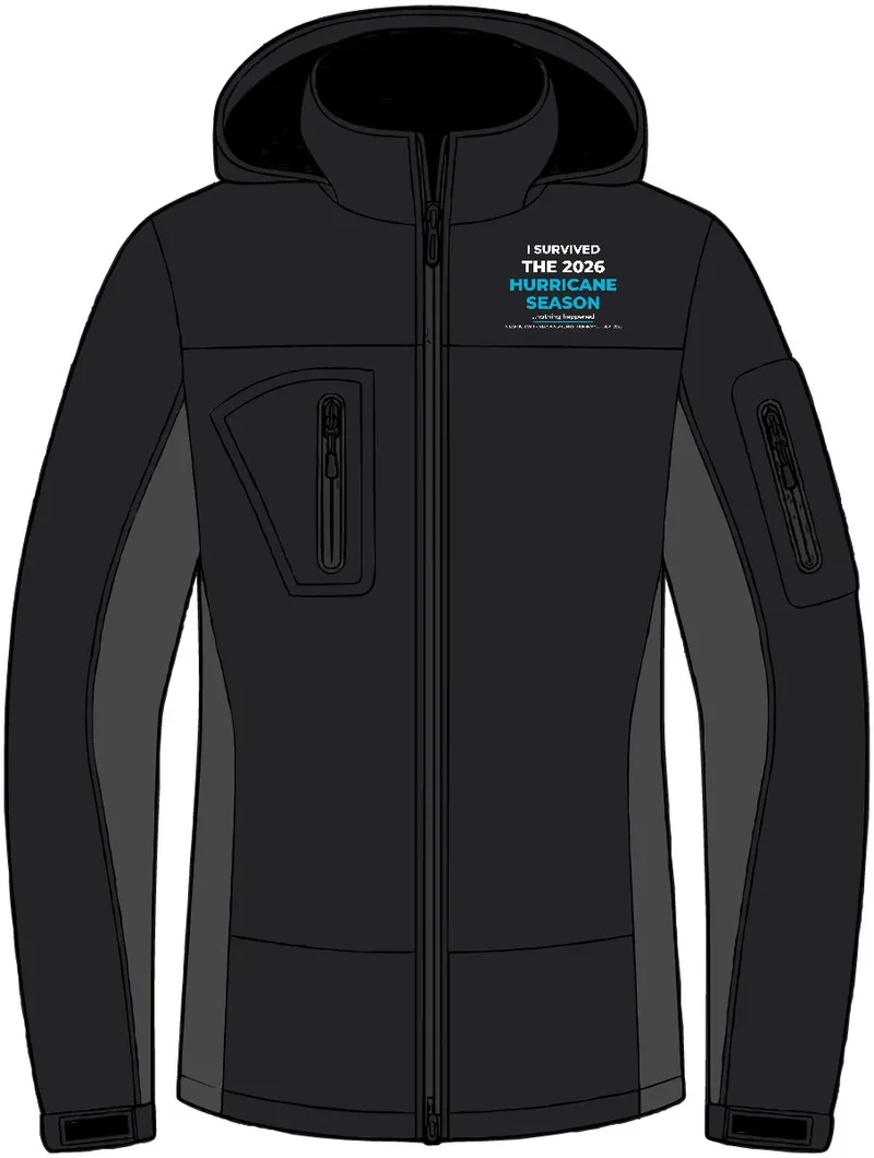 Tall Waterproof Soft Shell Jacket in Black/ Graphite