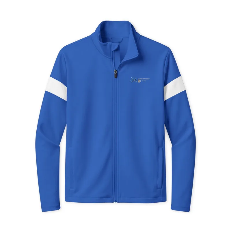 Travel Full-Zip Jacket in True Royal/ White