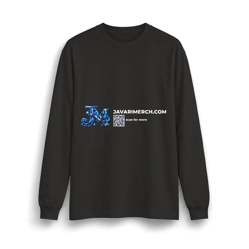 Unisex Max Heavyweight Long Sleeve T-Shirt in Black
