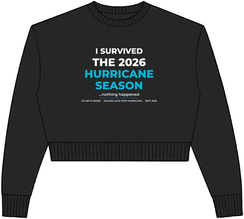 Womens Relaxed Crop Crewneck in Black