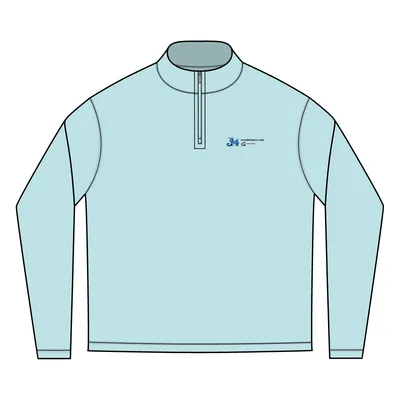 Men' Midweight Quarter Zip in Arctic Blue