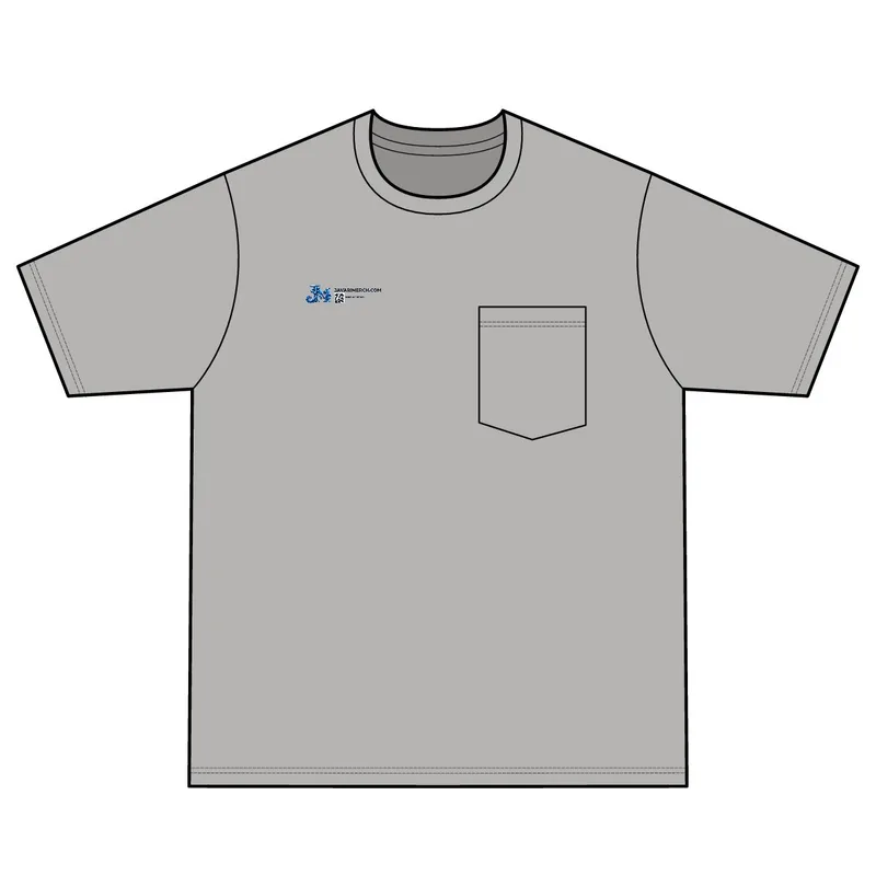 Workwear Pro Short Sleeve Pocket Tee in Light Grey