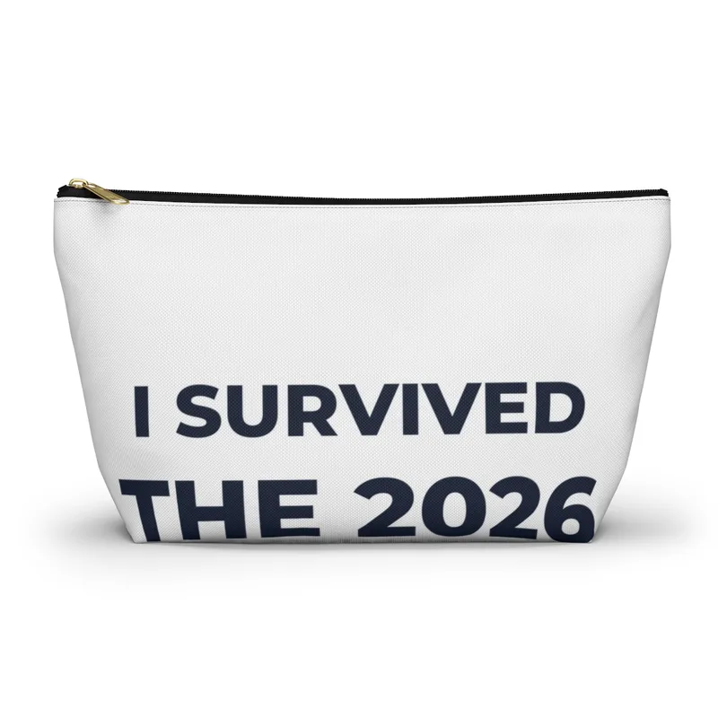 Accessory Pouch w T-bottom in Black zipper