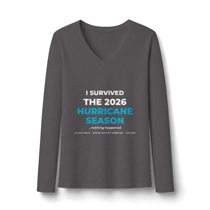 Women's Very Important Tee Long Sleeve V-Neck in Heathered Charcoal
