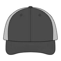 Digi Camo Snapback Trucker Cap — Black Digi/ Black · One size